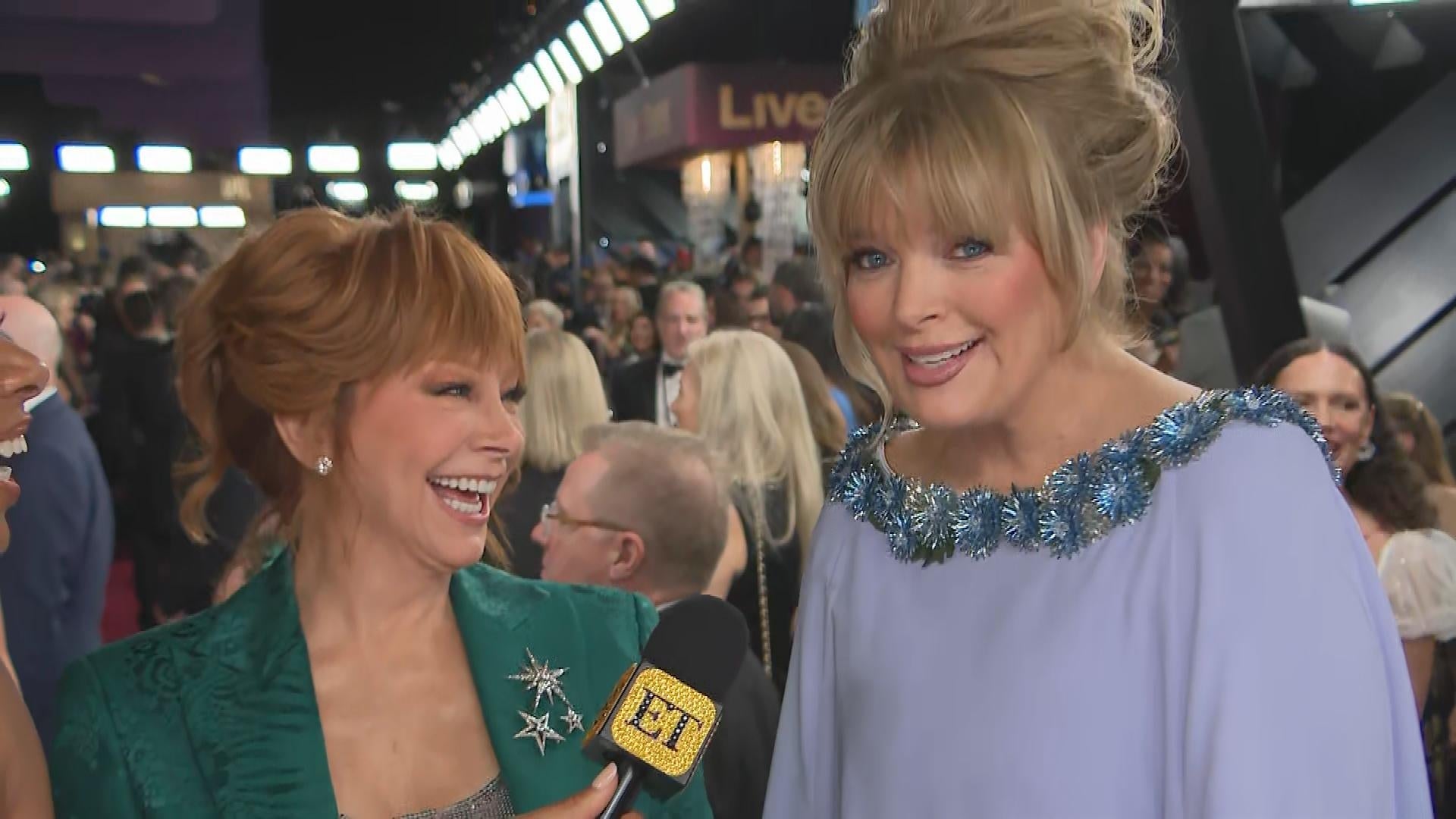 Reba McEntire Ribs Melissa Peterman Over Their Friendship Being Fake at 2024 Emmys (Exclusive)